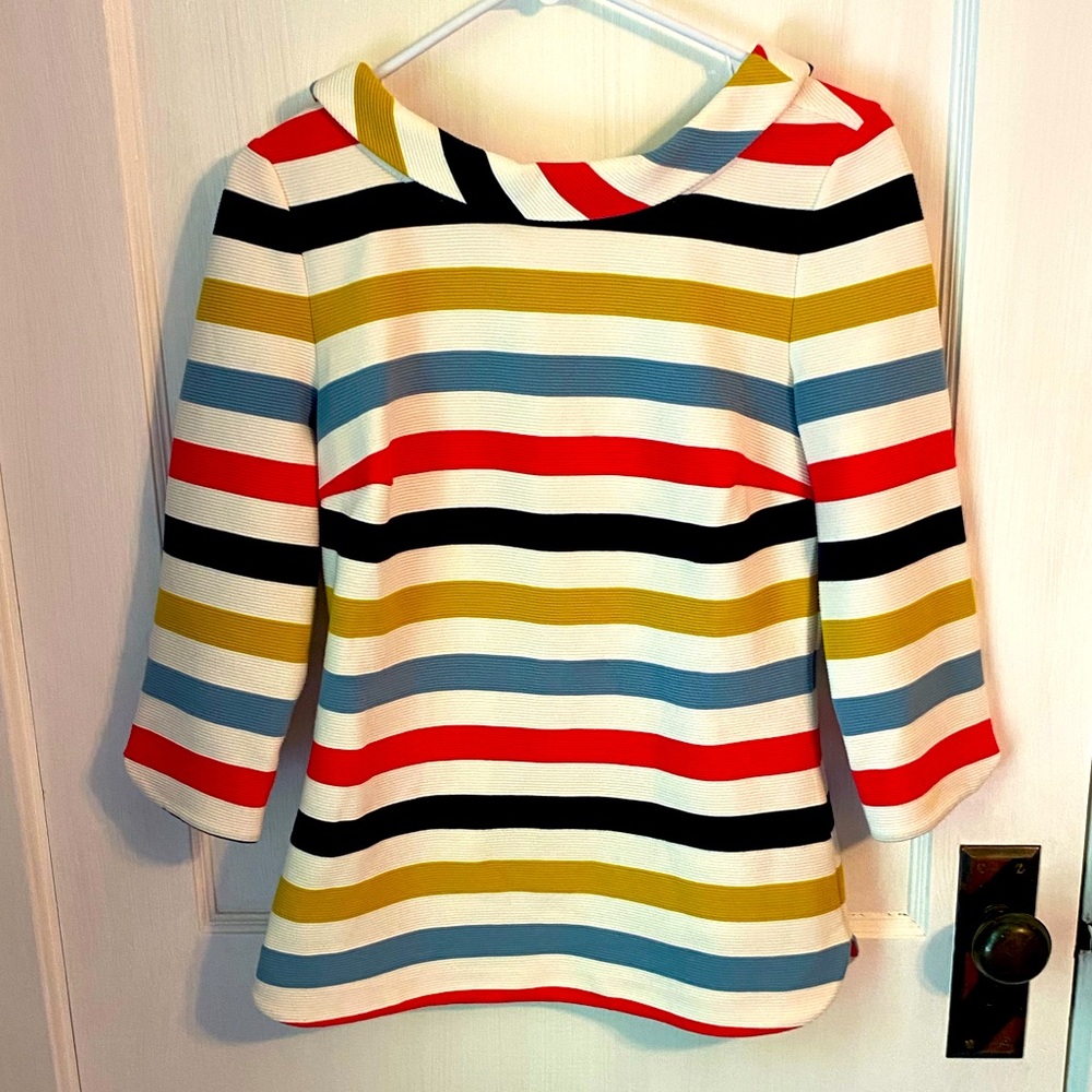 Boden 3/4 sleeved striped blouse